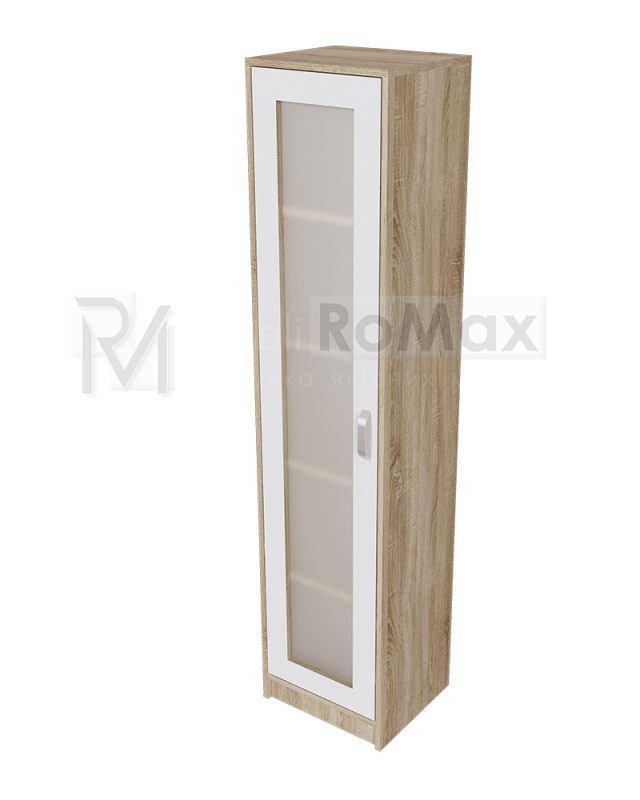 Пенал вітрина 1д 450 White Mix 450х2000х400