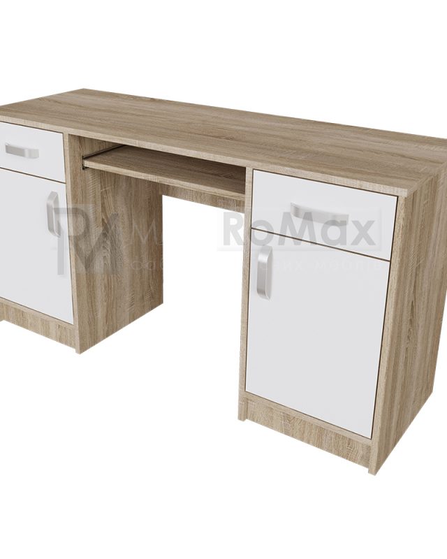 Стіл комп'ютерний 140 White Mix 1400х750х500