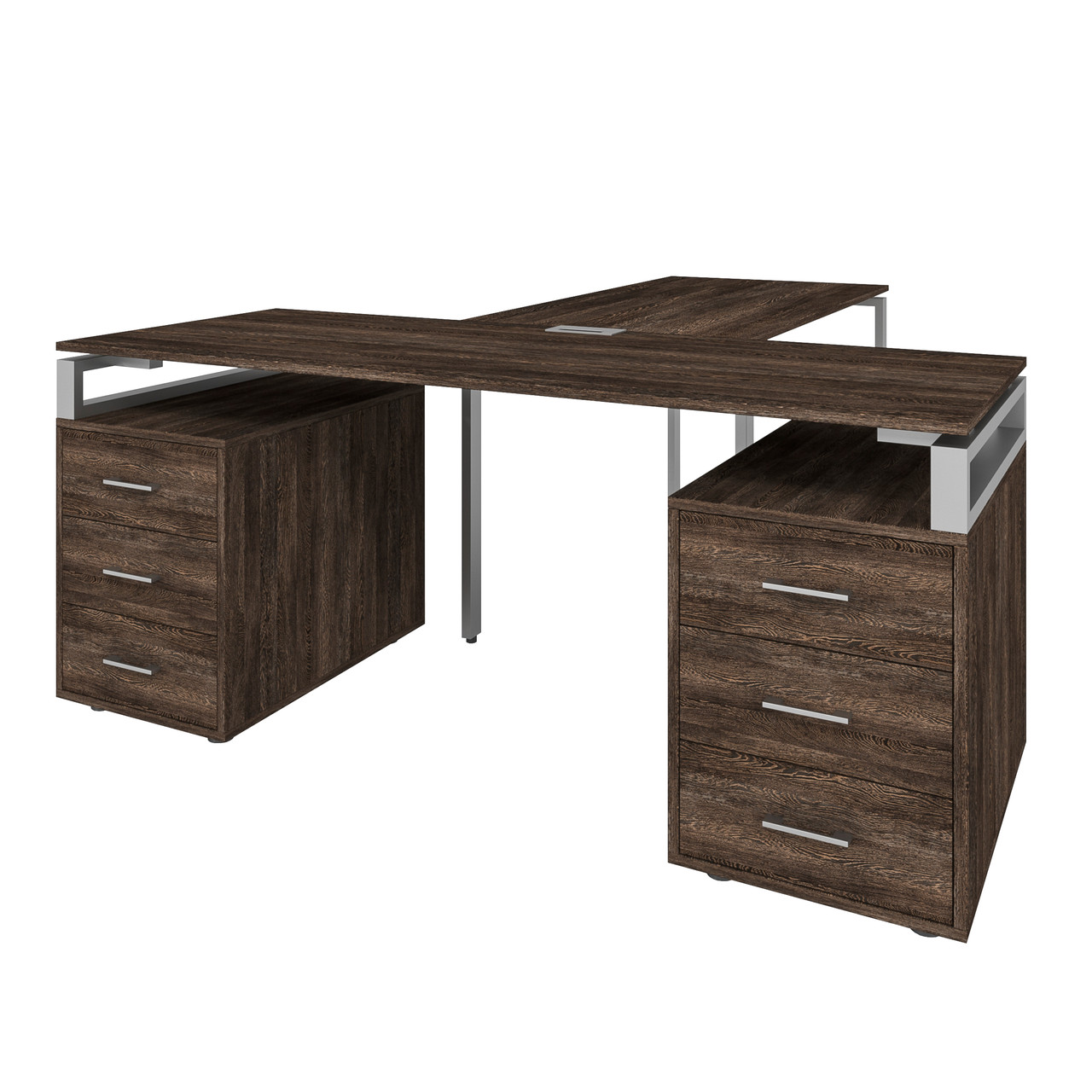 Офісний письмовий стіл керівника Loft Details LLB180 з брифінгом
