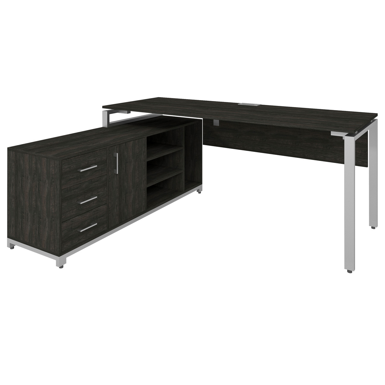 Офісний письмовий стіл керівника Loft Details FM200 з царгою