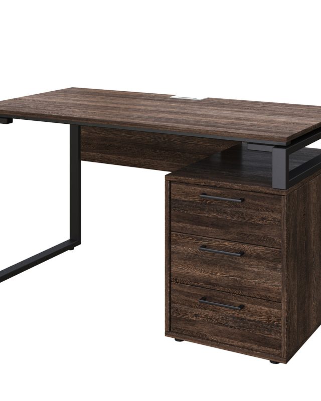 Офісний письмовий стіл Loft Details L120b з царгою