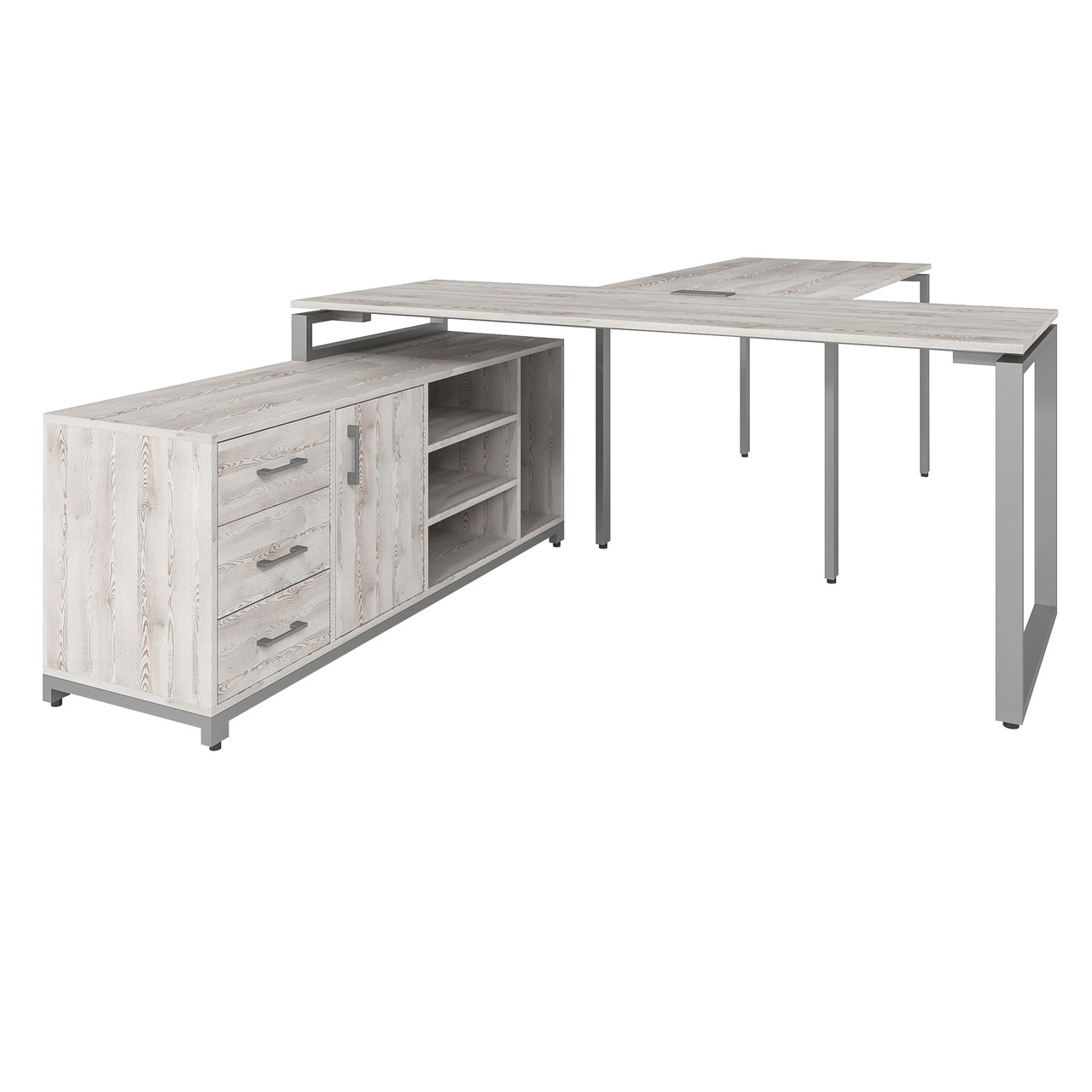 Офісний письмовий стіл керівника Loft Details FB200 з брифінгом