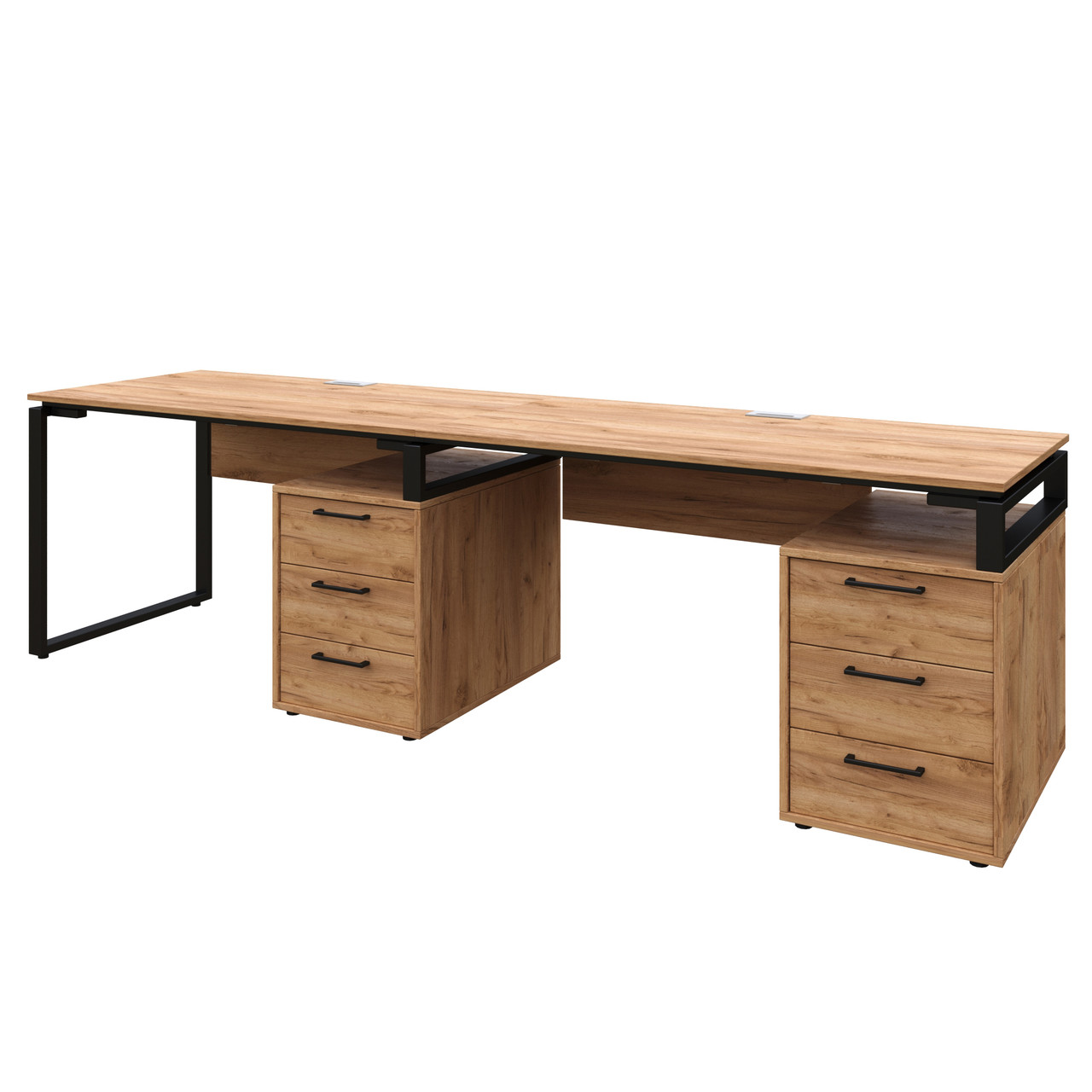 Офісний письмовий стіл Loft Details L135b Double з царгою