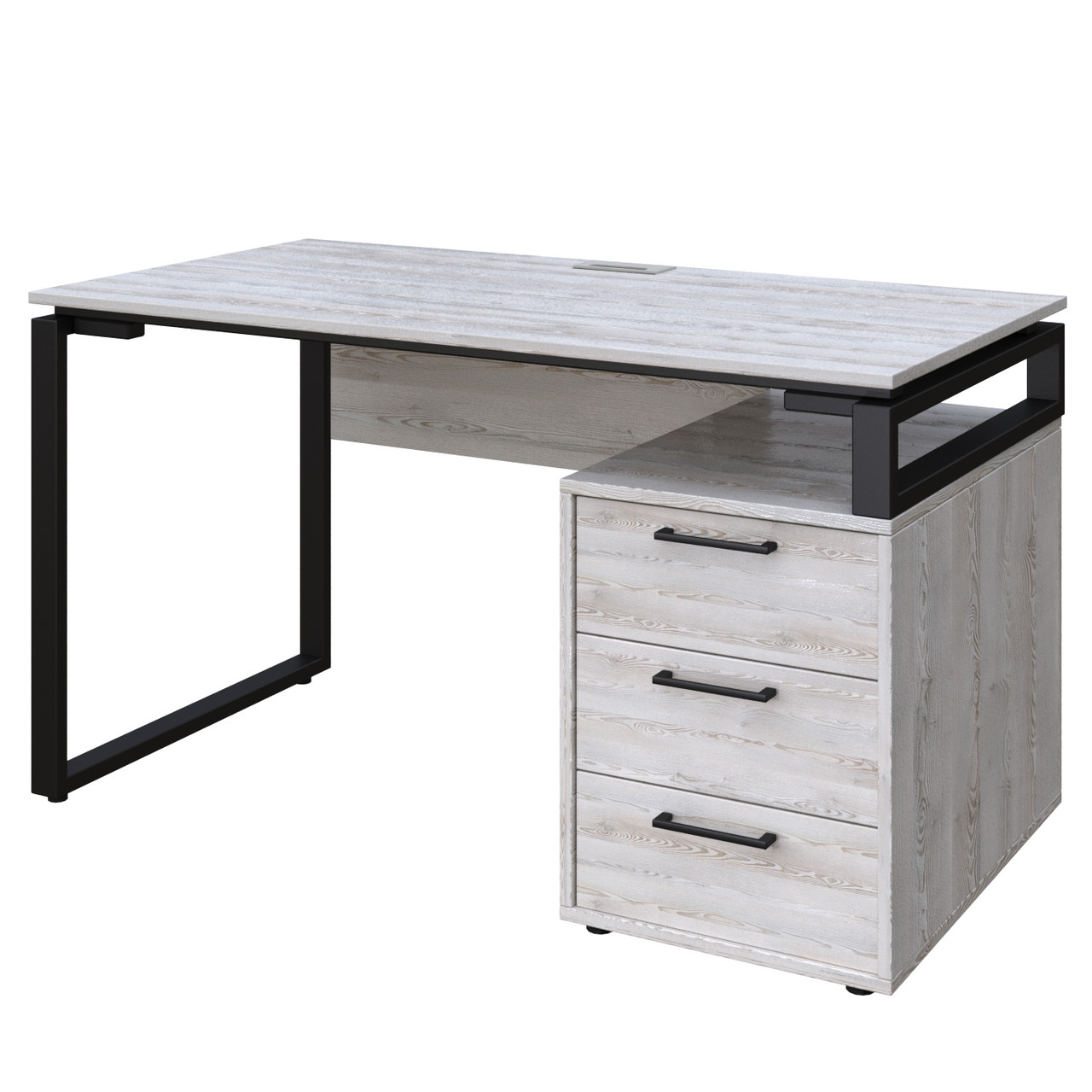 Офісний письмовий стіл Loft Details L120b з царгою