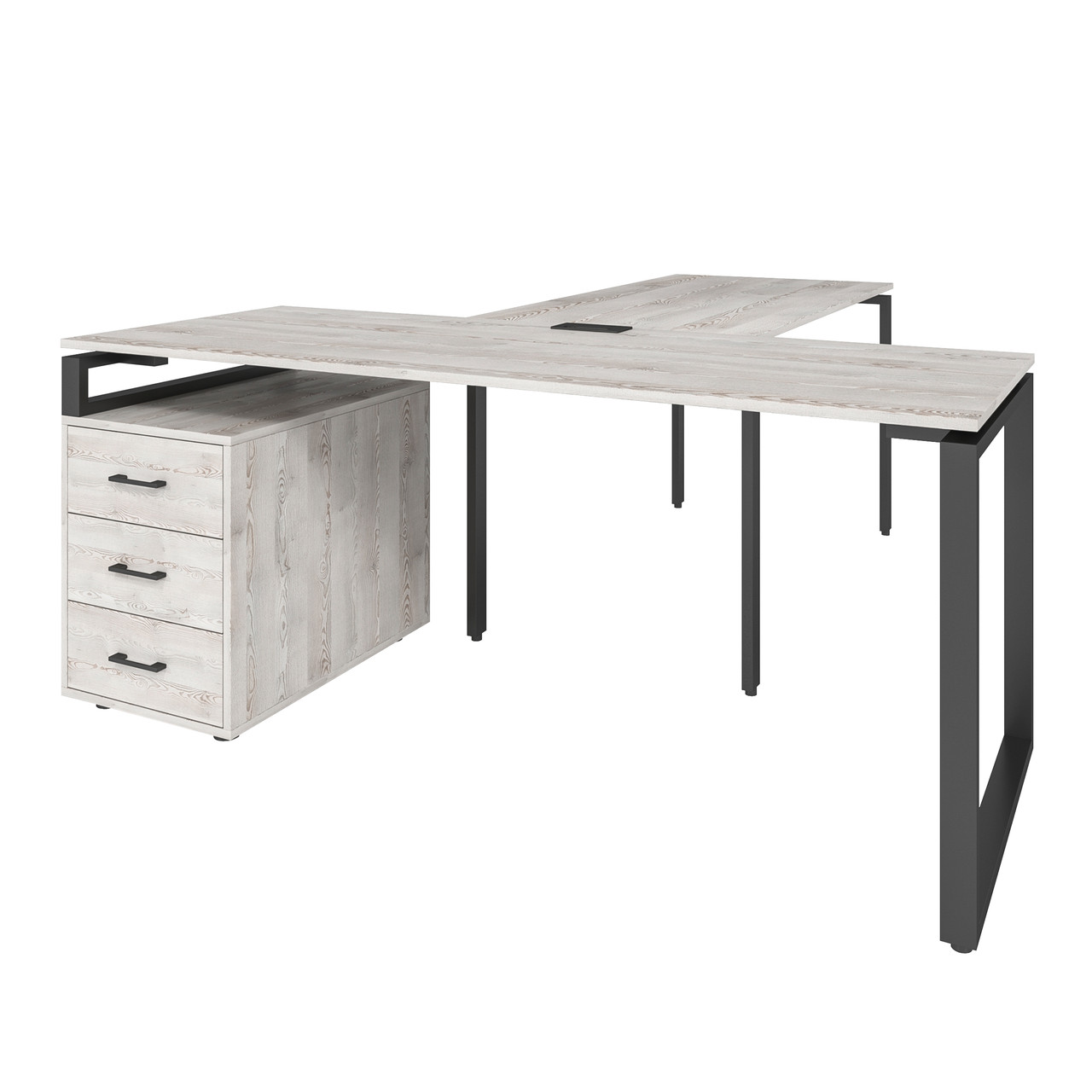 Офісний письмовий стіл керівника Loft Details LB180b з брифінгом