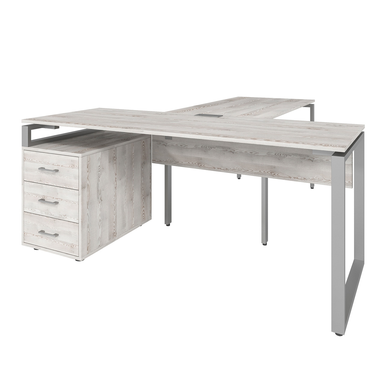 Офісний письмовий стіл керівника Loft Details LB200 з царгою