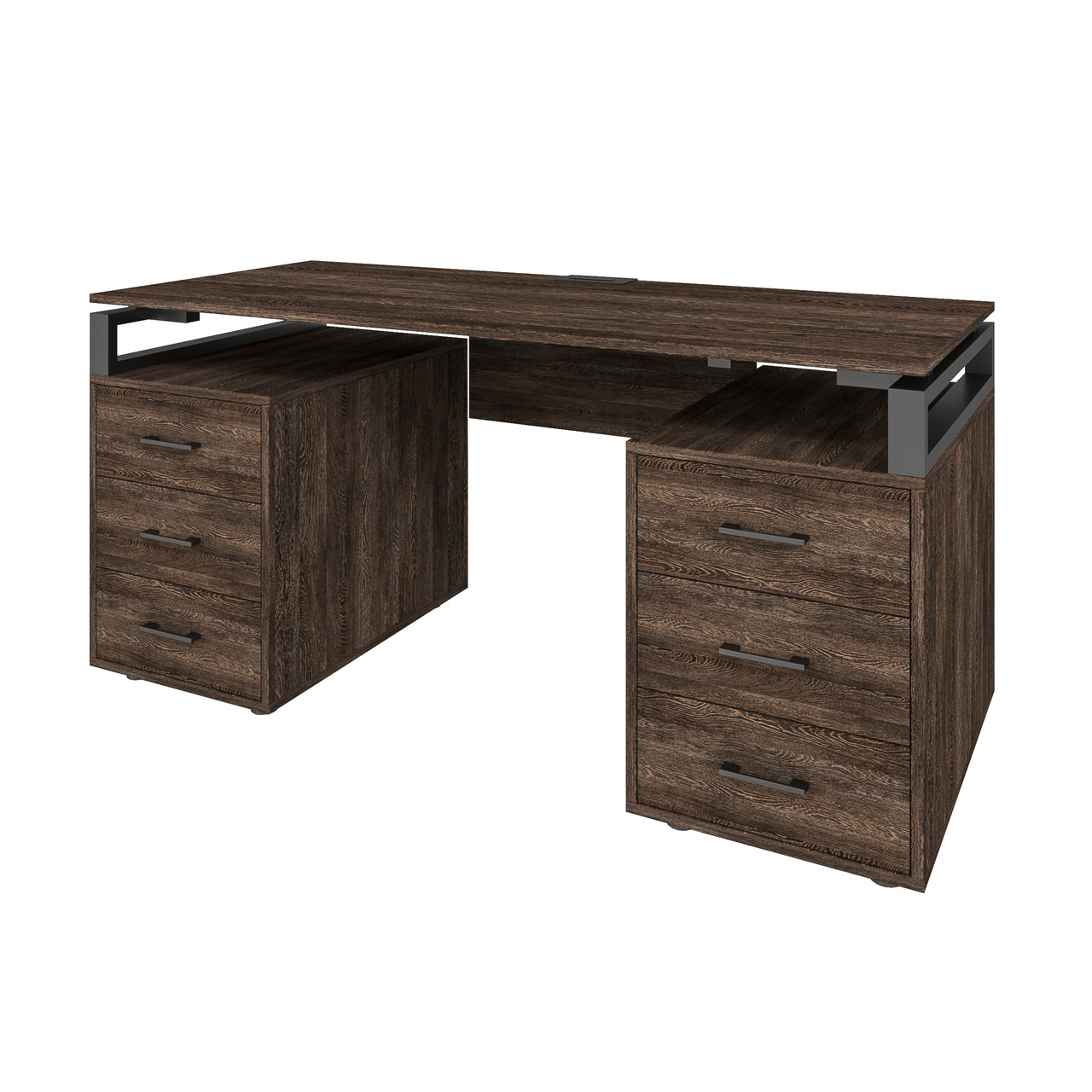 Офісний письмовий стіл Loft Details LL135b з царгою