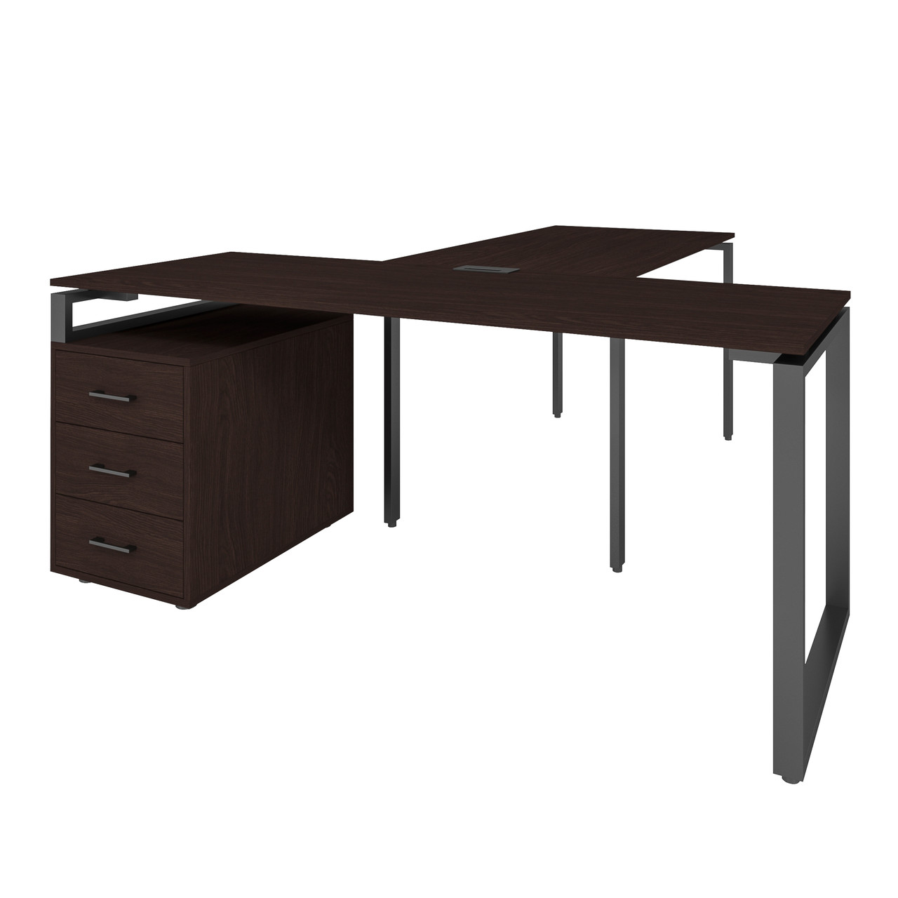 Офісний письмовий стіл керівника Loft Details LB180b з брифінгом