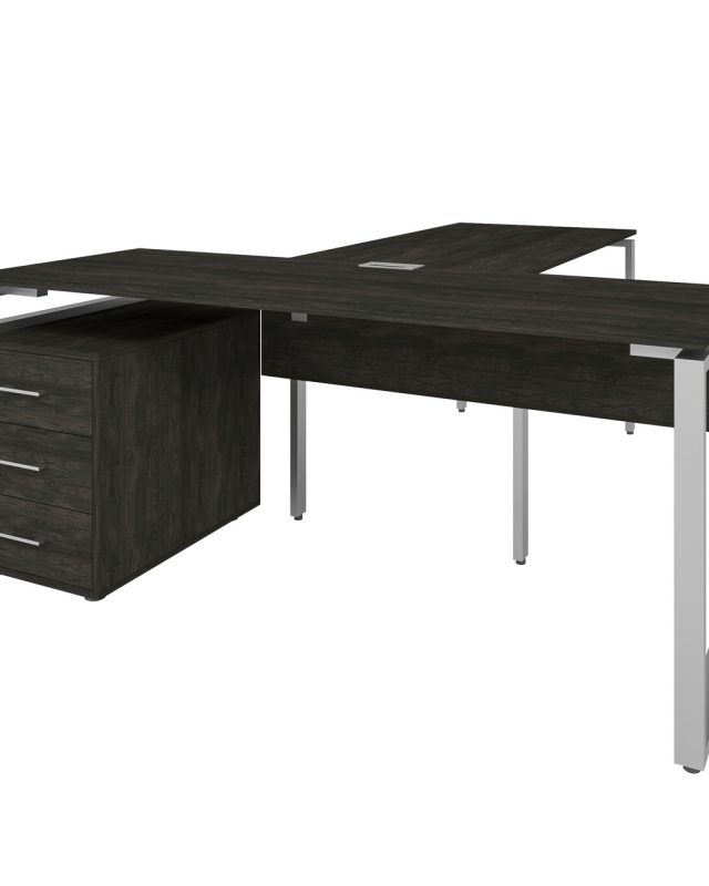 Офісний письмовий стіл керівника Loft Details LB180 з брифінгом з царгою
