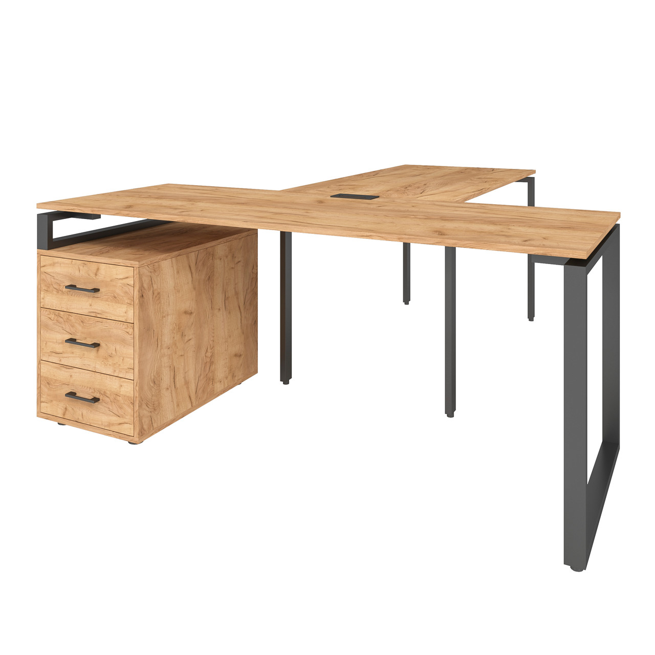 Офісний письмовий стіл керівника Loft Details LB180b з брифінгом