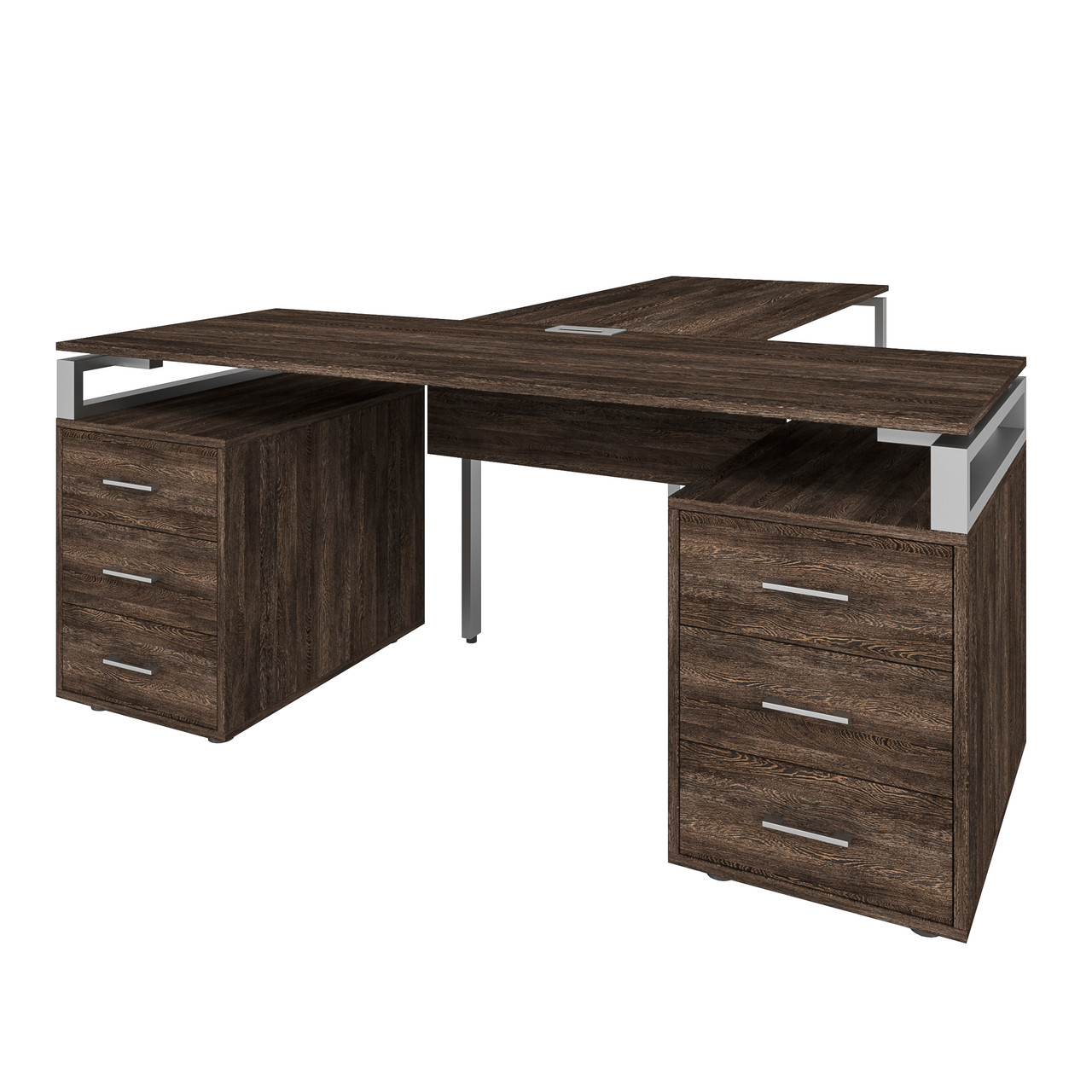 Офісний письмовий стіл керівника Loft Details LLB200 з царгою