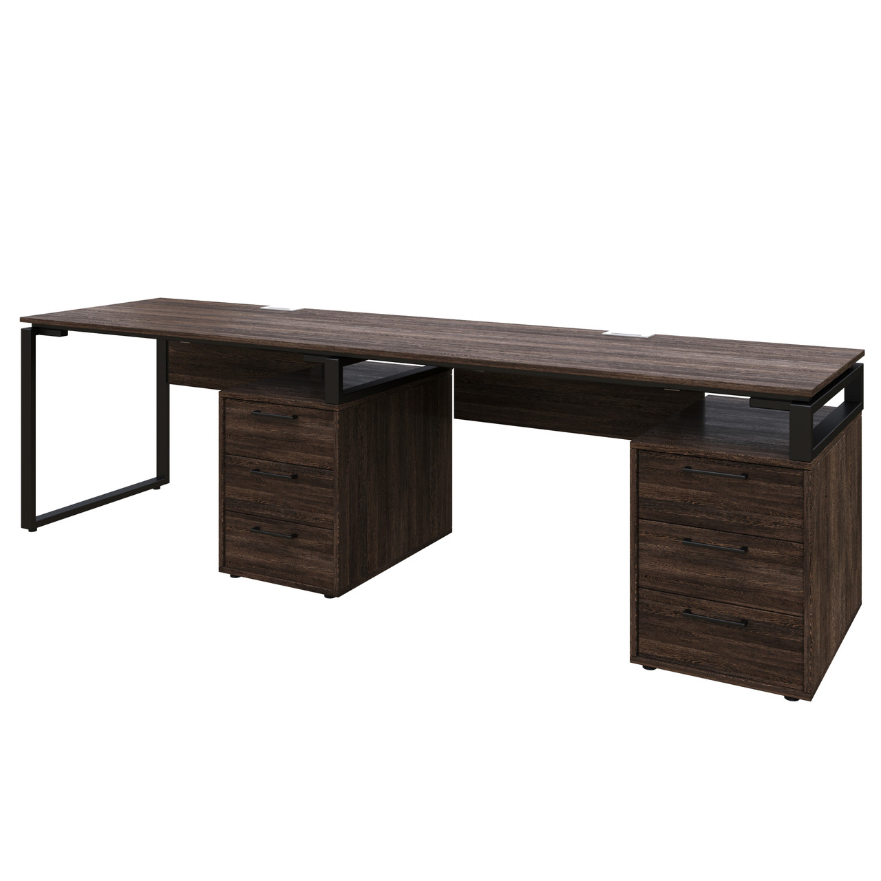 Офісний письмовий стіл Loft Details L135b Double з царгою