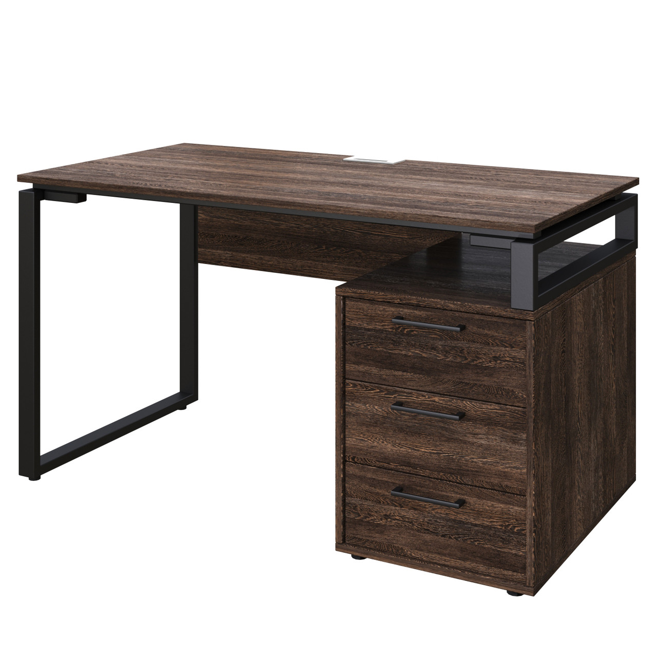 Офісний письмовий стіл Loft Details L120b з царгою