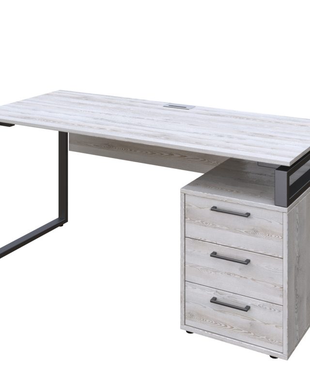 Офісний письмовий стіл Loft Details L160b з царгою