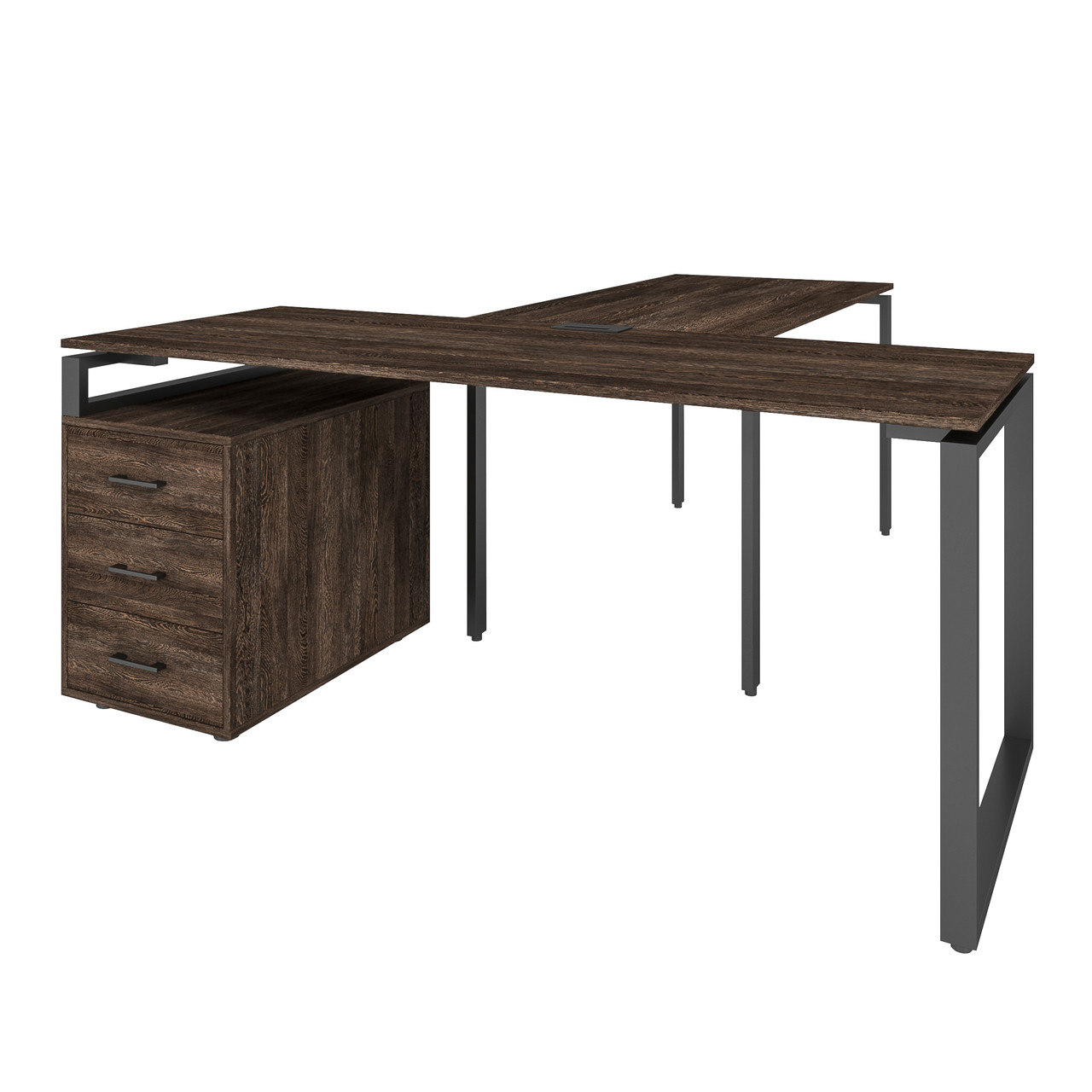 Офісний письмовий стіл керівника Loft Details LB180b з брифінгом