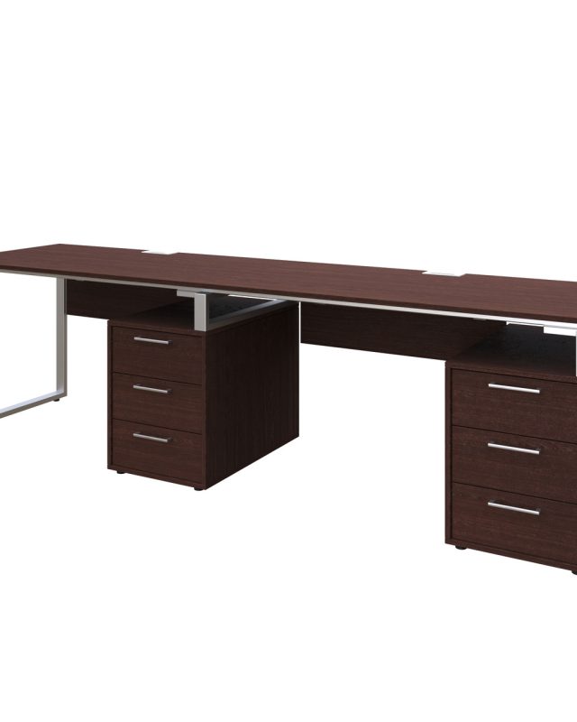 Офісний письмовий стіл Loft Details L135 Double з царгою