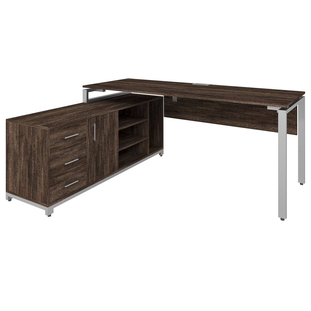 Офісний письмовий стіл керівника Loft Details FM200 з царгою