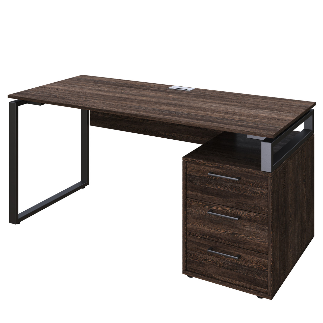 Офісний письмовий стіл Loft Details L160b з царгою