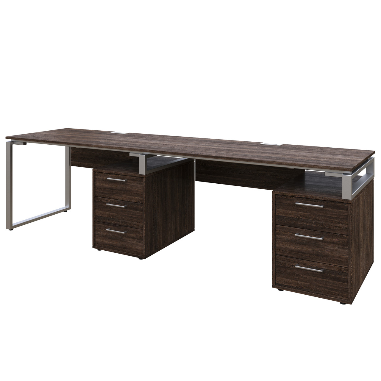 Офісний письмовий стіл Loft Details L135 Double з царгою