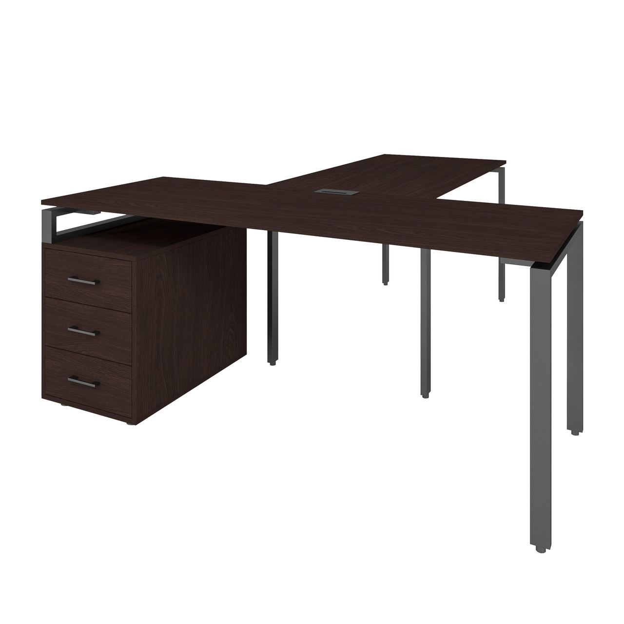 Офісний письмовий стіл керівника Loft Details LMB180b з брифінгом