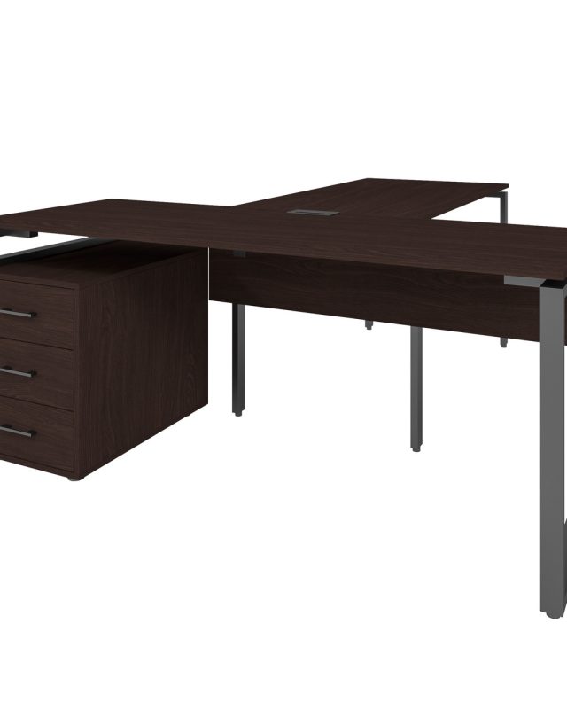 Офісний письмовий стіл керівника Loft Details LB200b з царгою