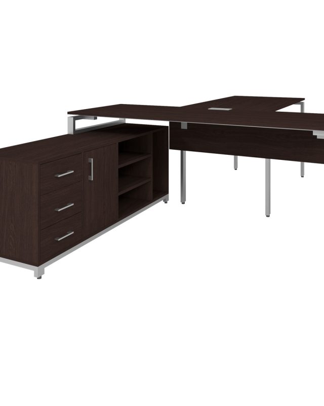 Офісний письмовий стіл керівника Loft Details FB180 з брифінгом з царгою