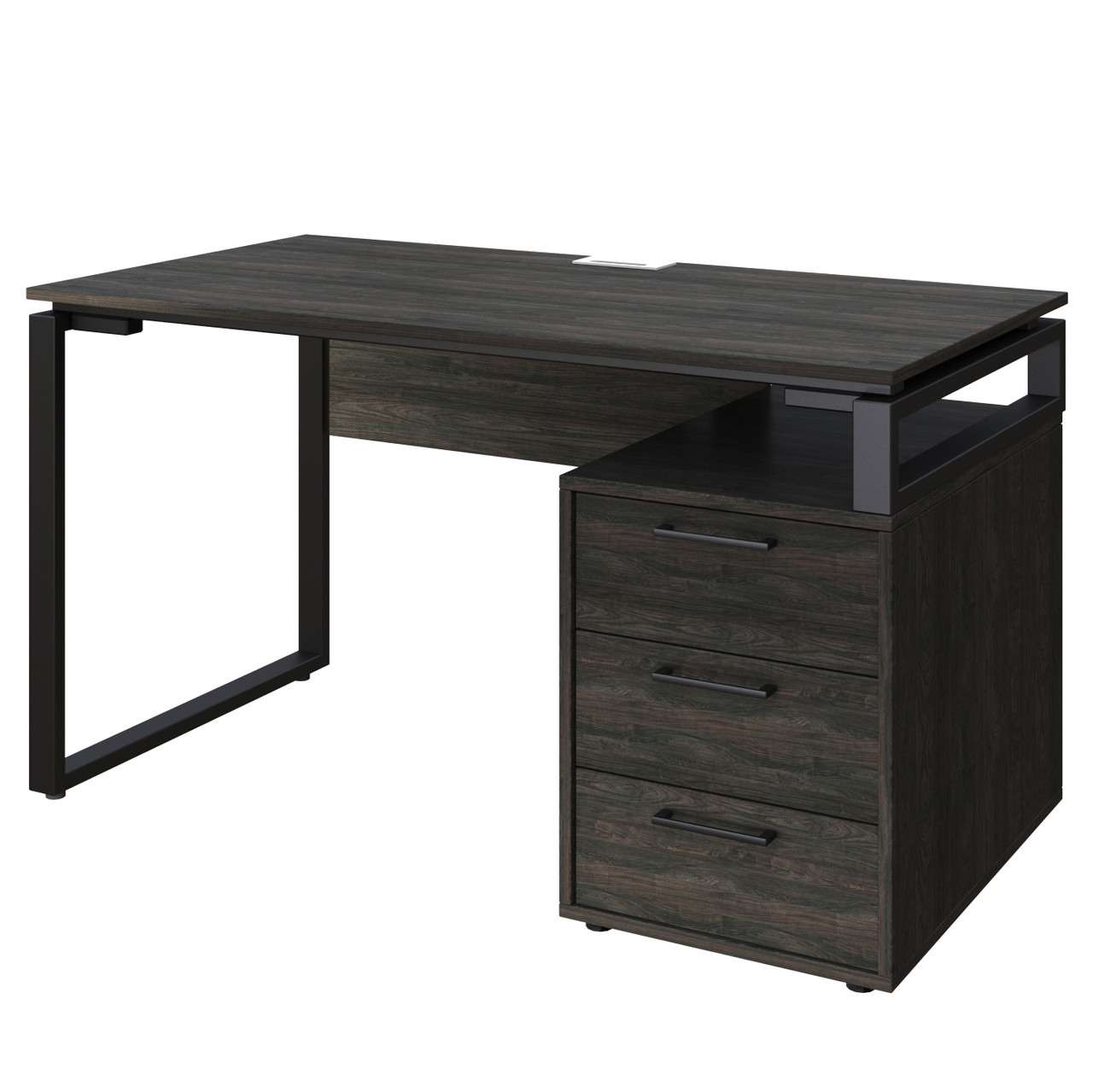 Офісний письмовий стіл Loft Details L120b з царгою