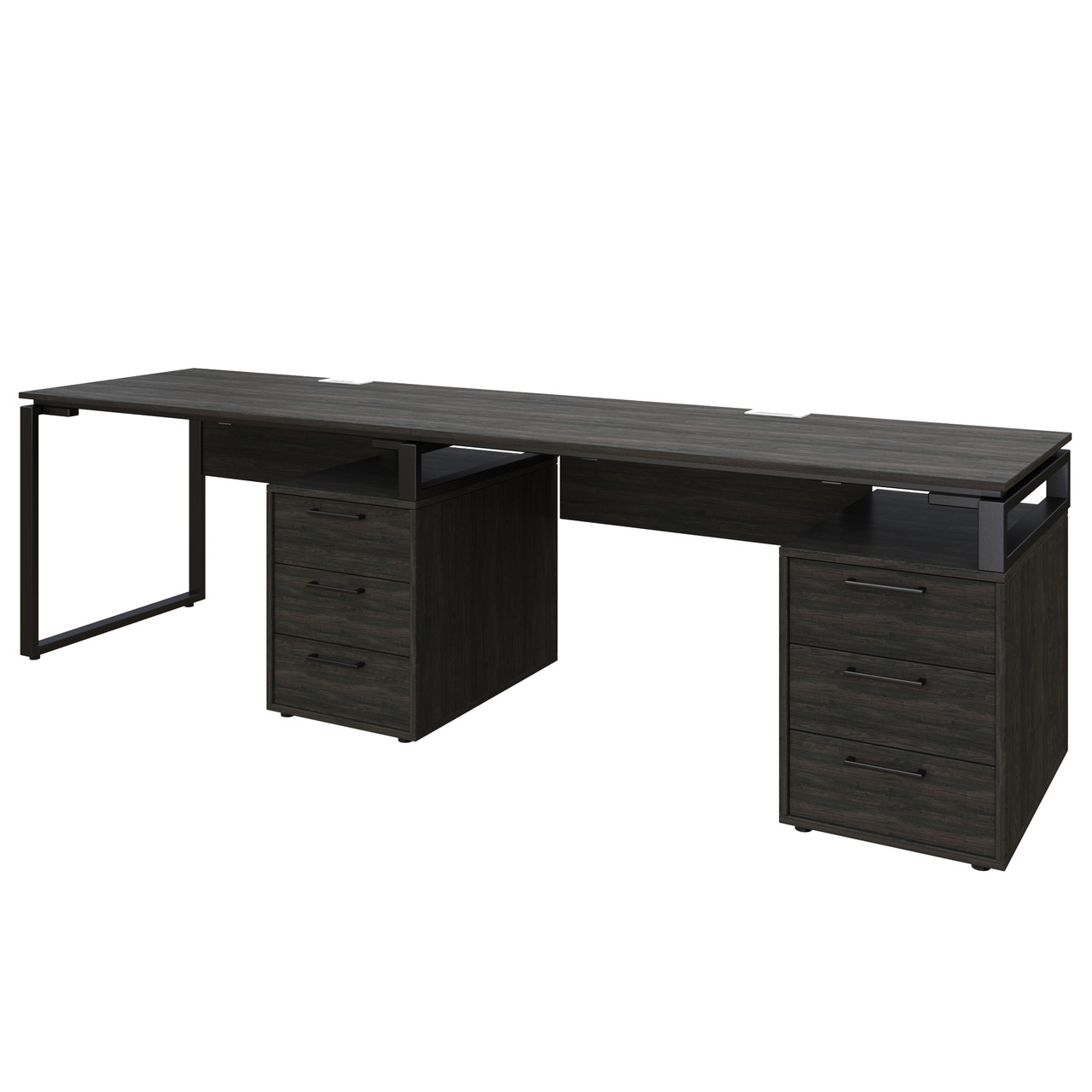 Офісний письмовий стіл Loft Details L135b Double з царгою