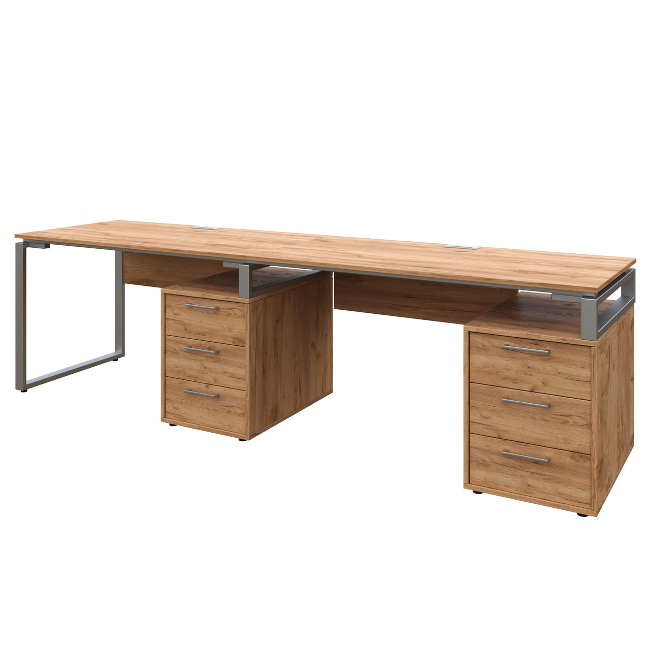 Офісний письмовий стіл Loft Details L135 Double з царгою