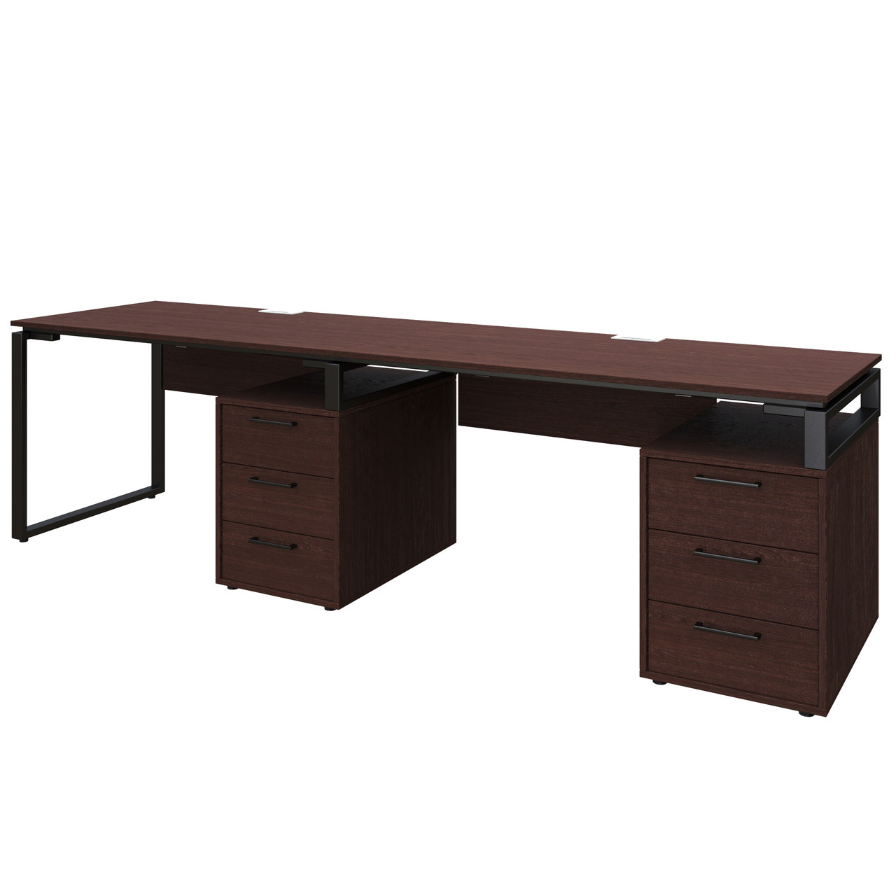 Офісний письмовий стіл Loft Details L135b Double з царгою