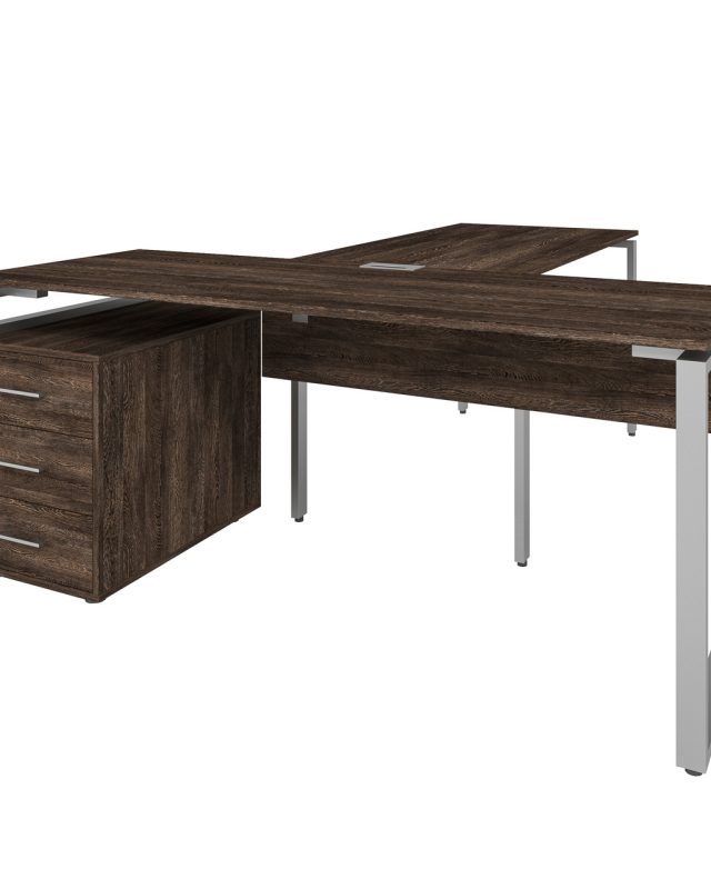 Офісний письмовий стіл керівника Loft Details LB200 з царгою