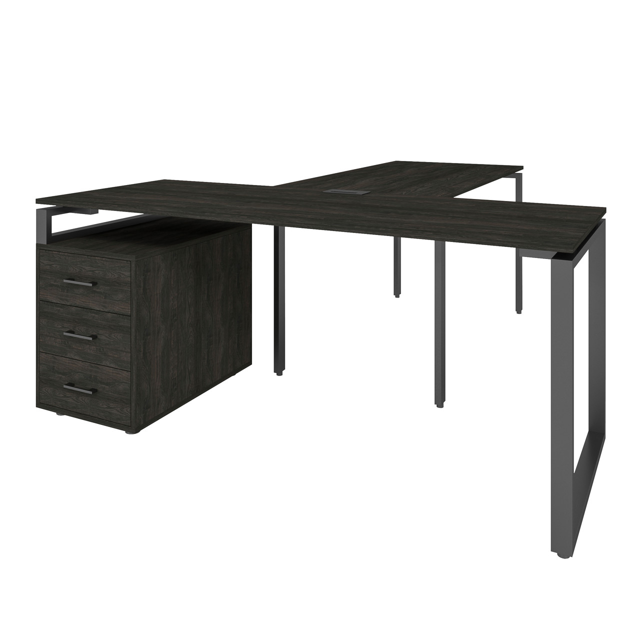 Офісний письмовий стіл керівника Loft Details LB180b з брифінгом