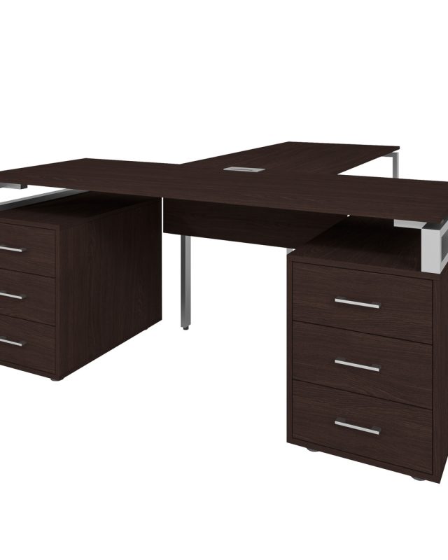 Офісний письмовий стіл керівника Loft Details LLB200 з царгою