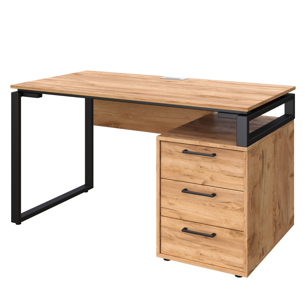 Офісний письмовий стіл Loft Details L120b з царгою