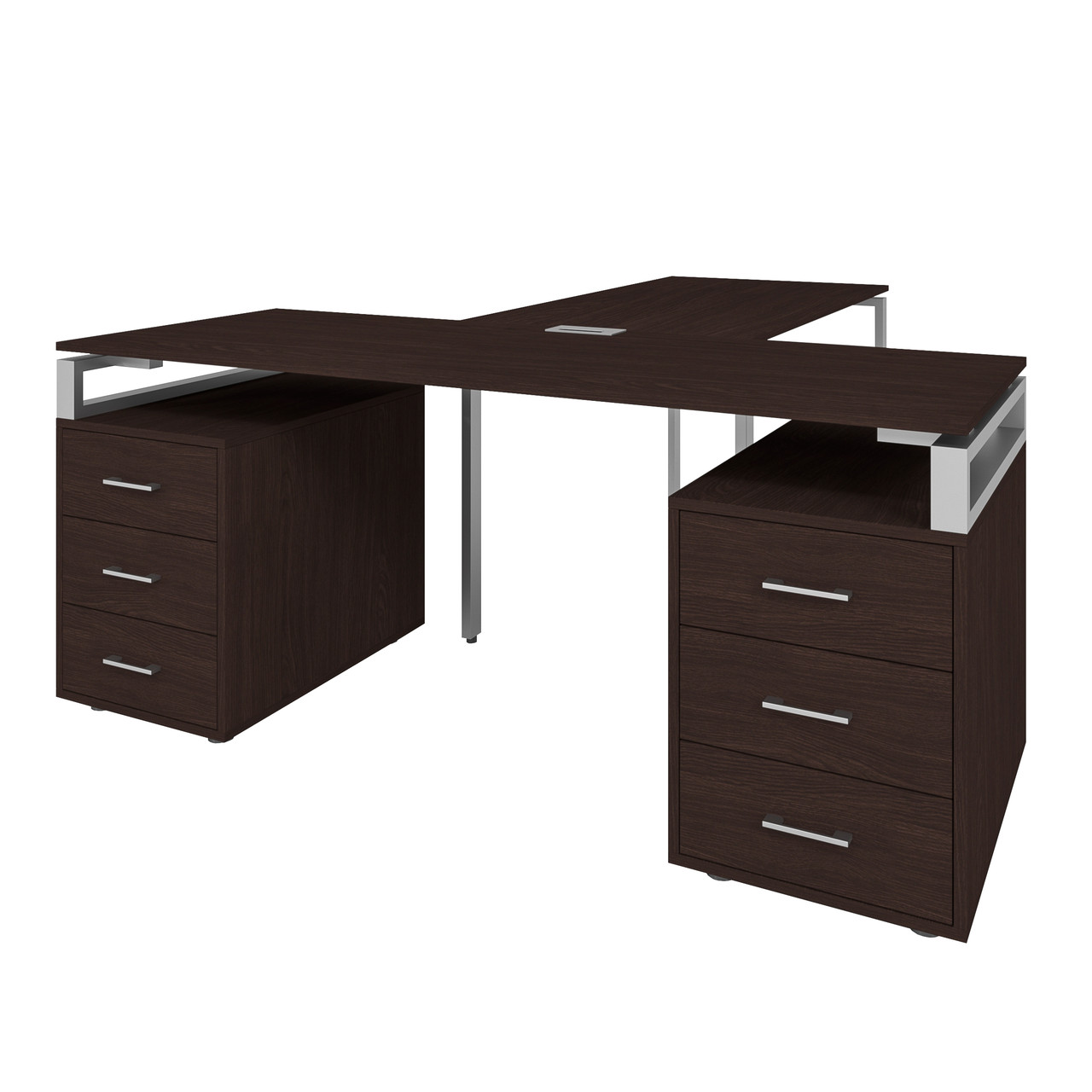 Офісний письмовий стіл керівника Loft Details LLB180 з брифінгом